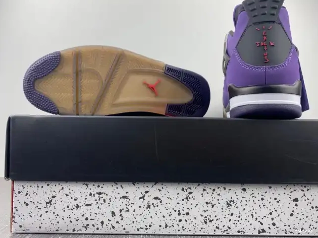 Cheap TB Purple LN4 766296 (Friends Scott Travis and Family) Jordan 4 Retro 0603